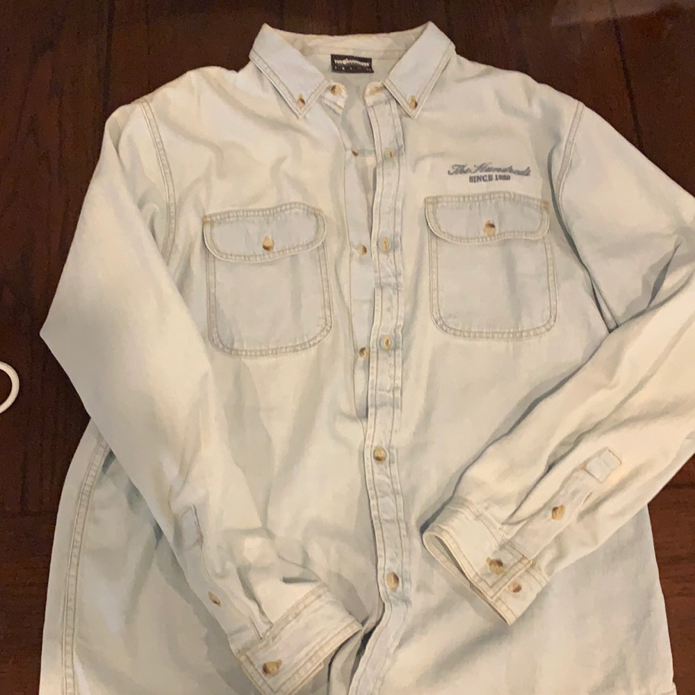 The Hundreds light blue denim L/S shirt